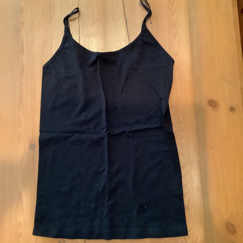 Solid Black Microfiber/Spandex Cami Top. Small - image 1